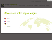 Tablet Screenshot of physicalcoachingacademy.be